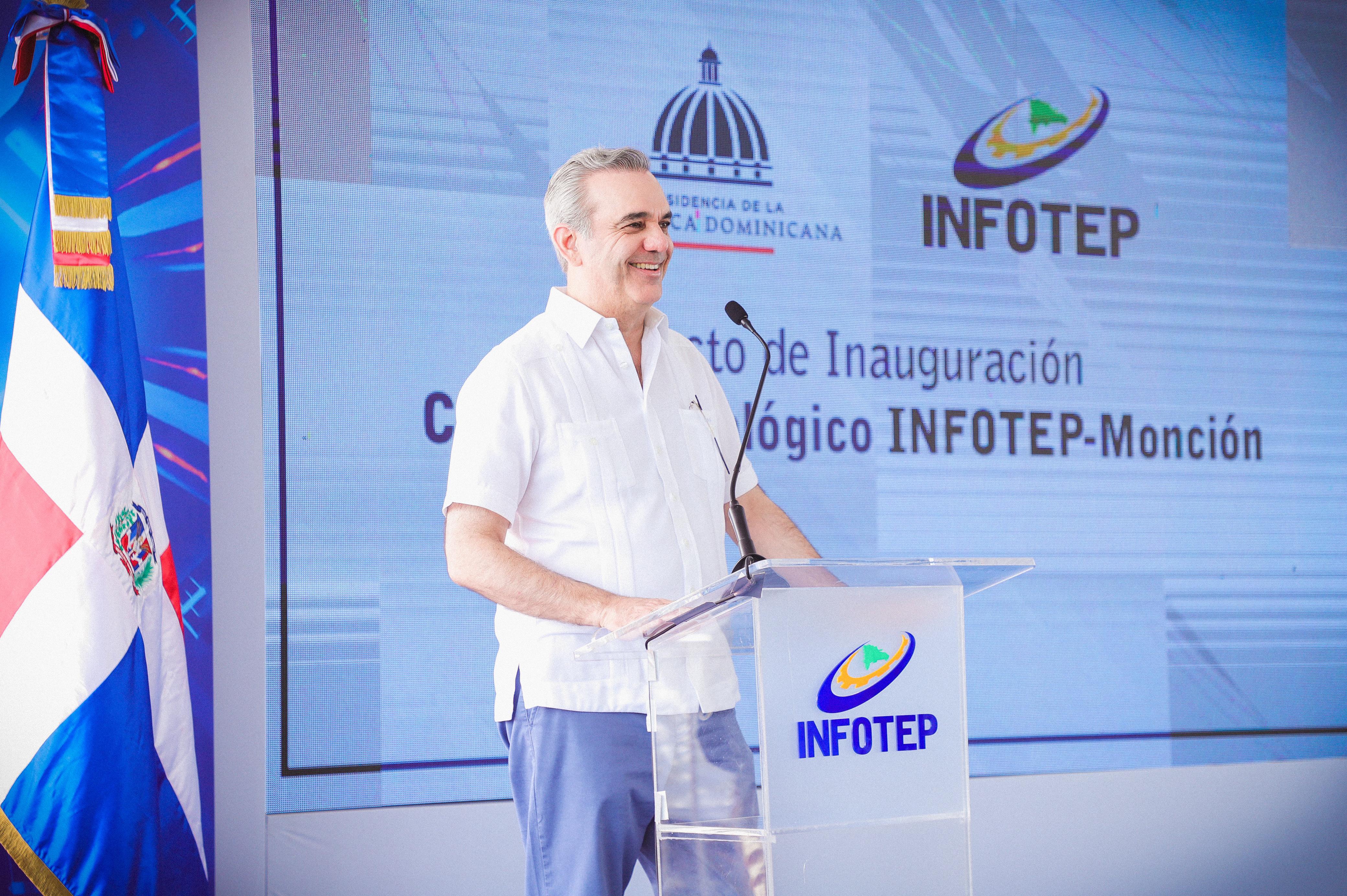 REPÚBLICA DOMINICANA: Presidente Abinader inaugura en Santiago Rodríguez dos centros Infotep, micro hidroeléctrica, hospital y carretera; histórica inversión en esta provin...