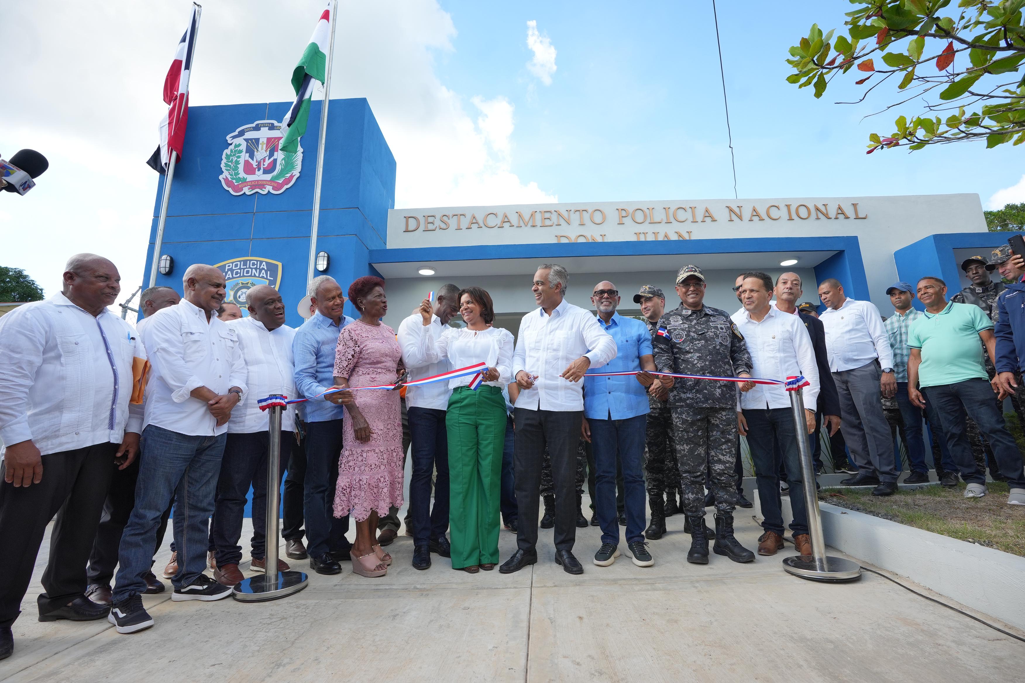 REPÚBLICA DOMINICANA: Gobierno inaugura destacamento policial en Don Juan, Monte Plata