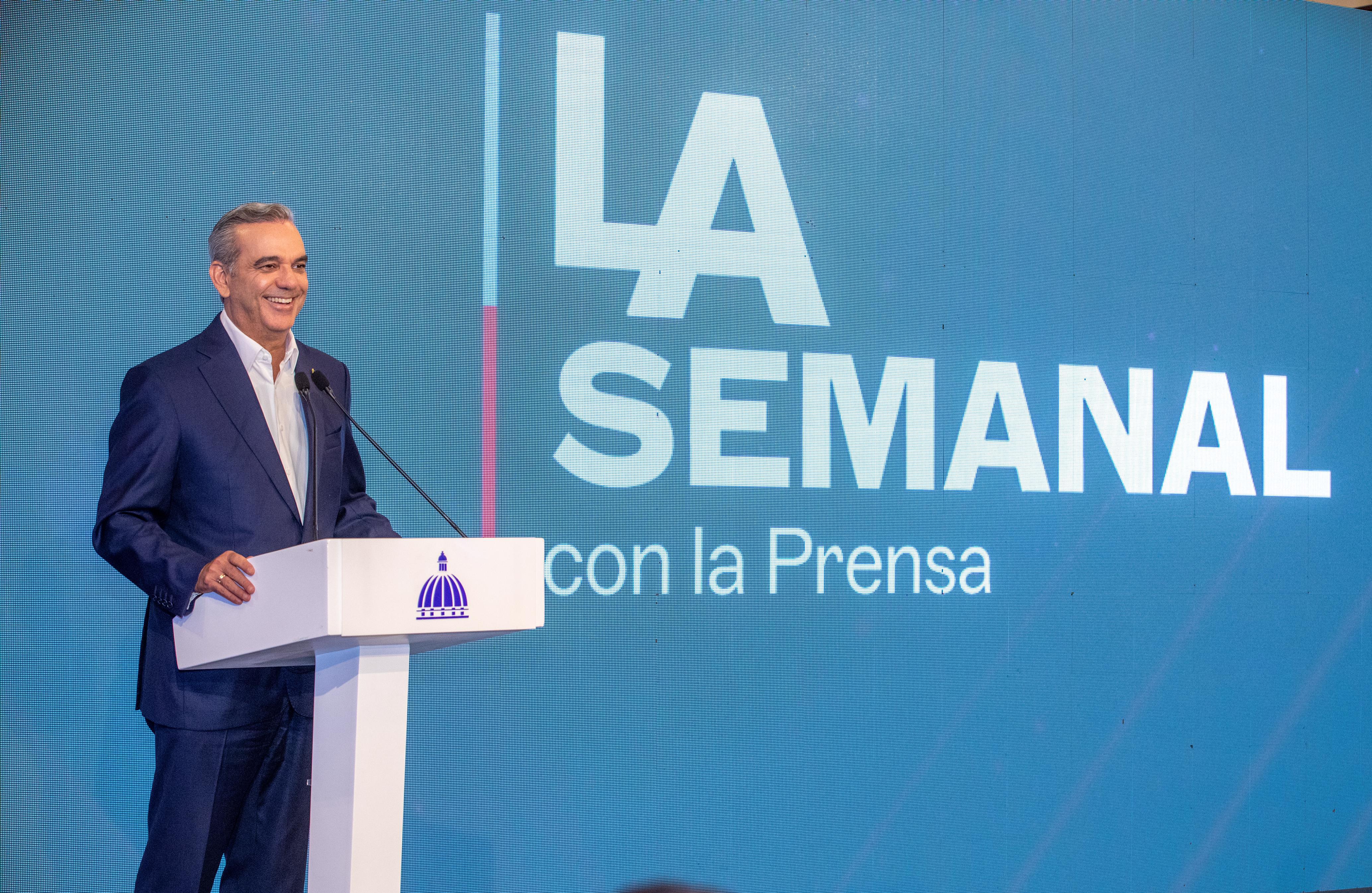 REPÚBLICA DOMINICANA: Presidente Abinader realizará este lunes encuentro LA Semanal con la Prensa, desde Santiago