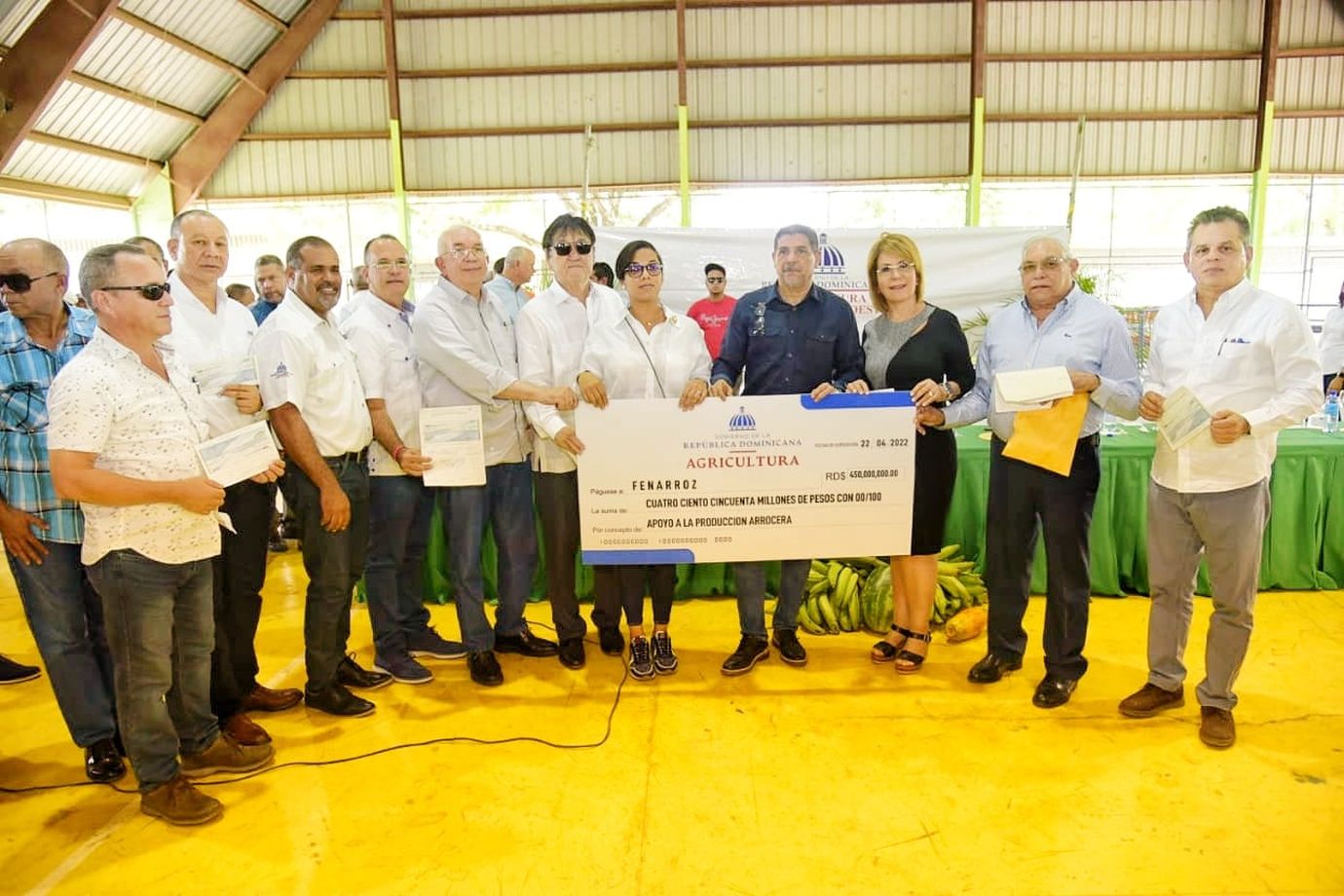 Government begins delivery of RD $ 450 million for rice farmers of the northwest line