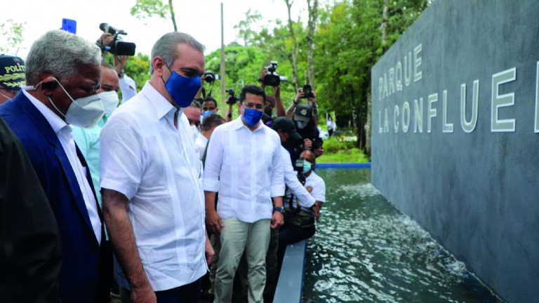Presidente Abinader inaugura parque La Confluencia en Jarabacoa con una inversión de 38 millones de pesos