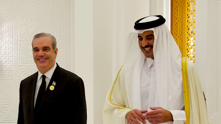 Presidente Abinader y Emir de Qatar